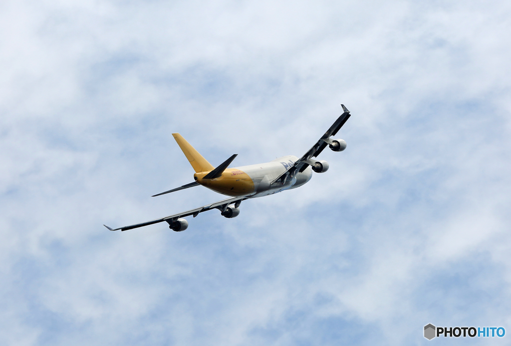 Takeoff Polar 747-400F N416MCジャンボ保存委員会 