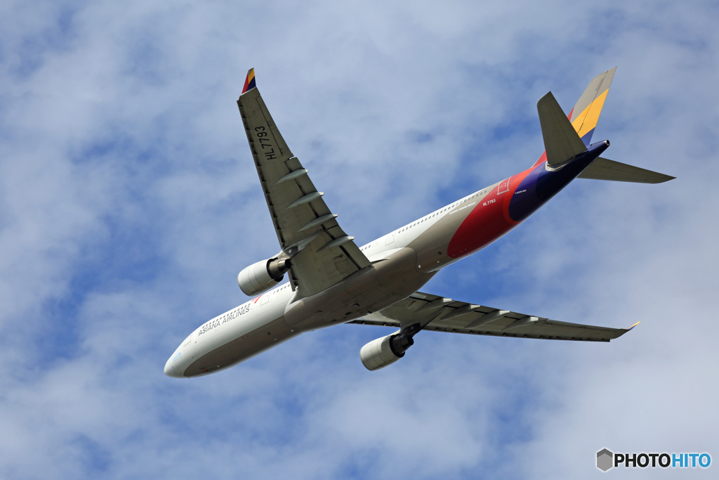 「そらー」 ASIANA A330-323 HL7793 出発