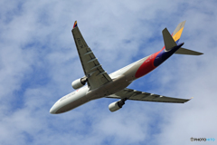 「そらー」 ASIANA A330-323 HL7793 出発 「そらー」 ASIANA A330-323 HL7793 出発