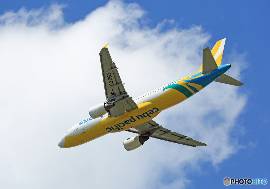 「SKY」　CEBU A320-214 RP-C3263 Takeoff 