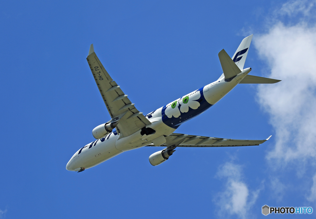 ☀ Finnair A330-302 「マリメッコ」 Takeoff 