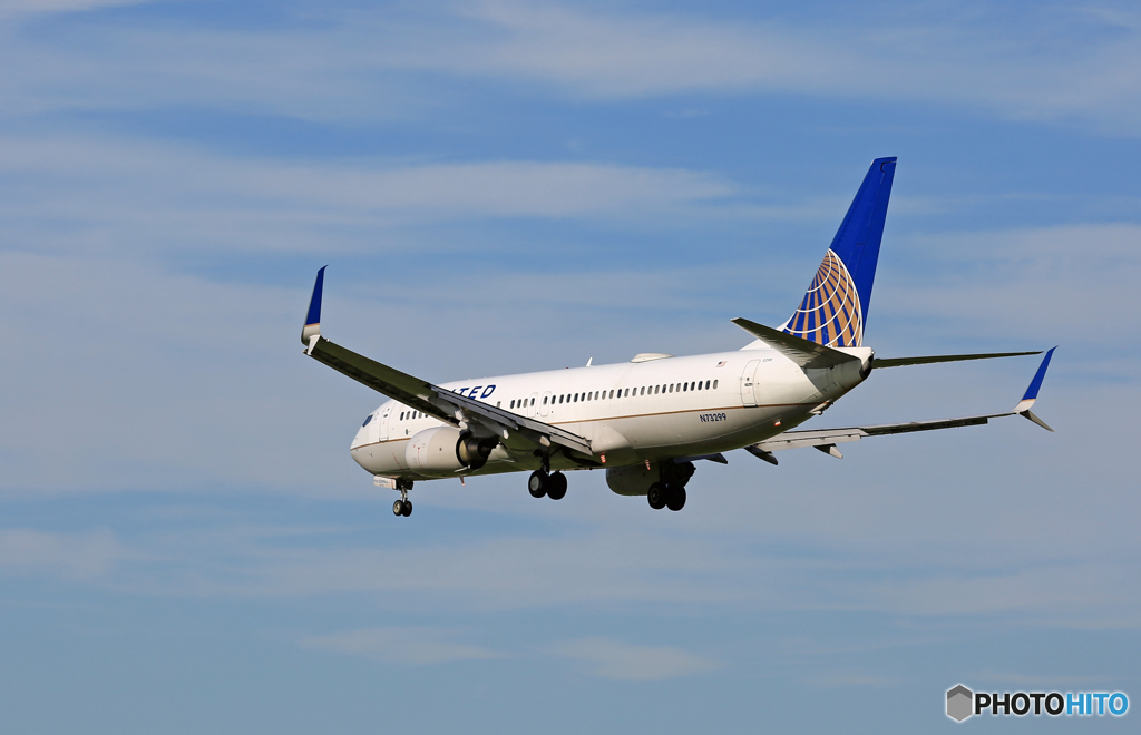 「青い空」 United 737-824 N73299 SIM-W