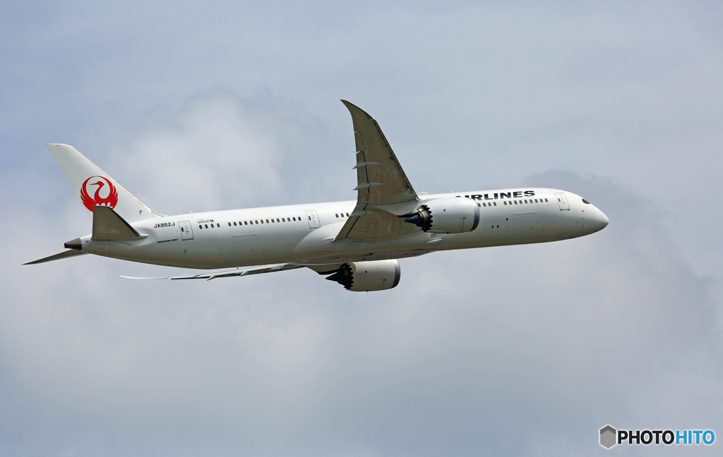 JAL 787-9 JA862J 飛び立ち 
