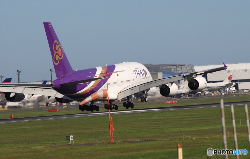Thai A380-841 到着　