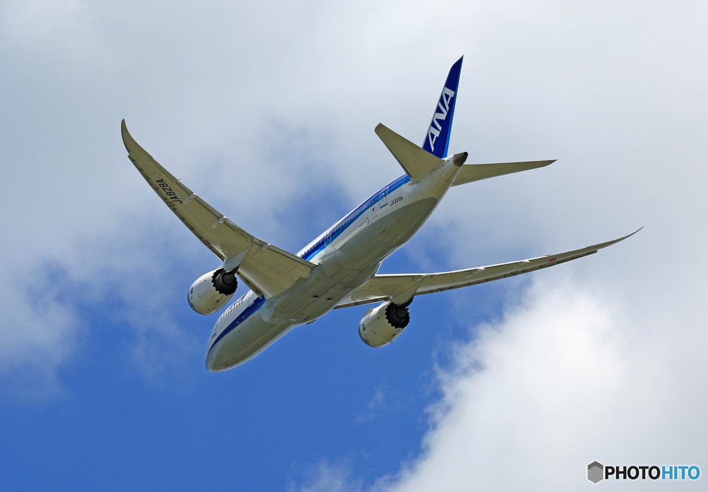「良い天気」　ANA 787-8 JA829A 離陸 