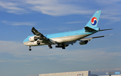 着陸KOREAN Cargo 747-8F HL7609ジャンボ保存委員会