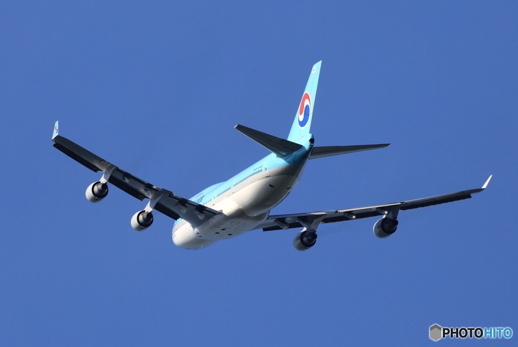 KOREAN 747-400 HL7473 出発　