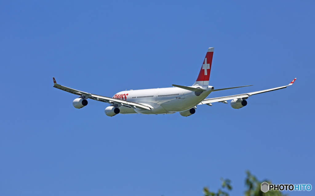 ✈SWISS A340-313 HB-JMH 出発 