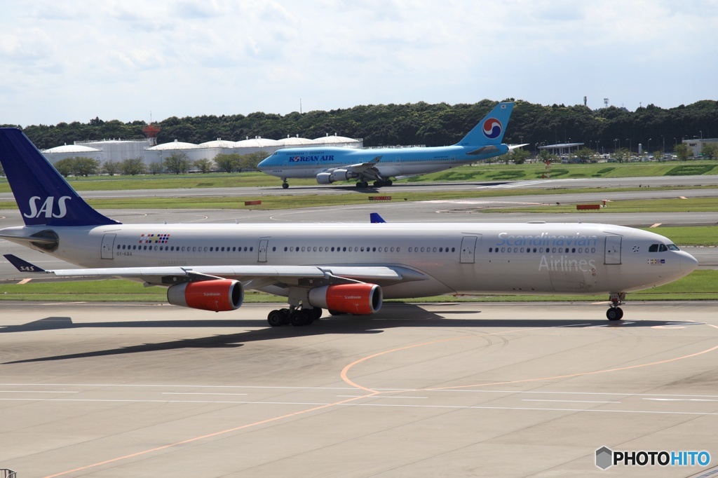 空港  ☮SAS A340-313 風景