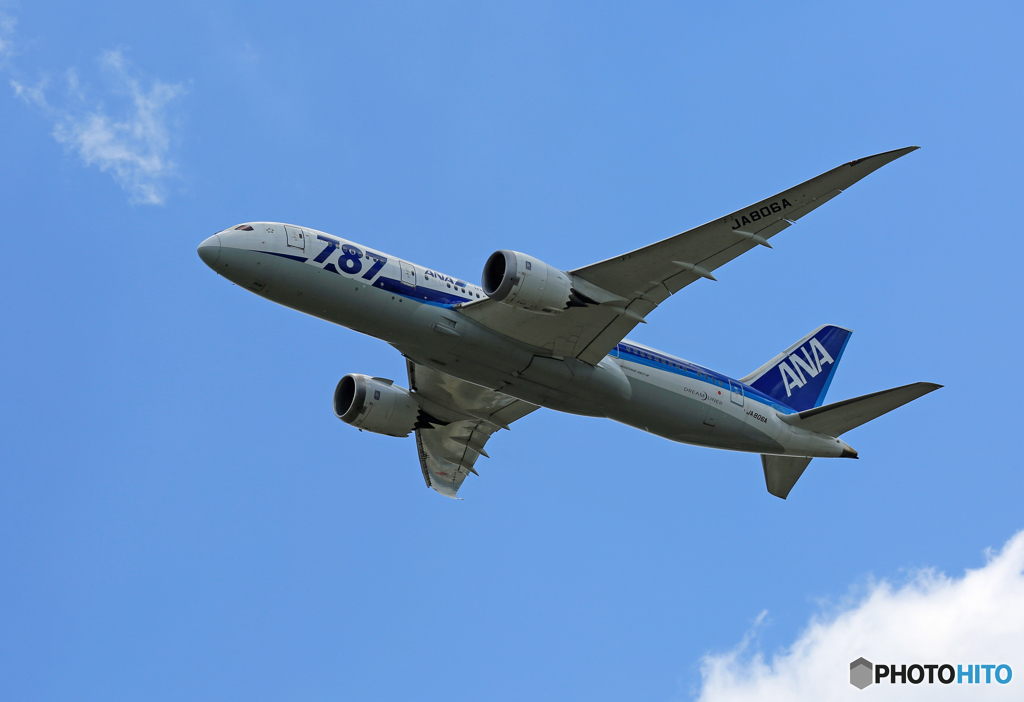 「はれー」 ANA 787-8 JA806A 飛び立ち