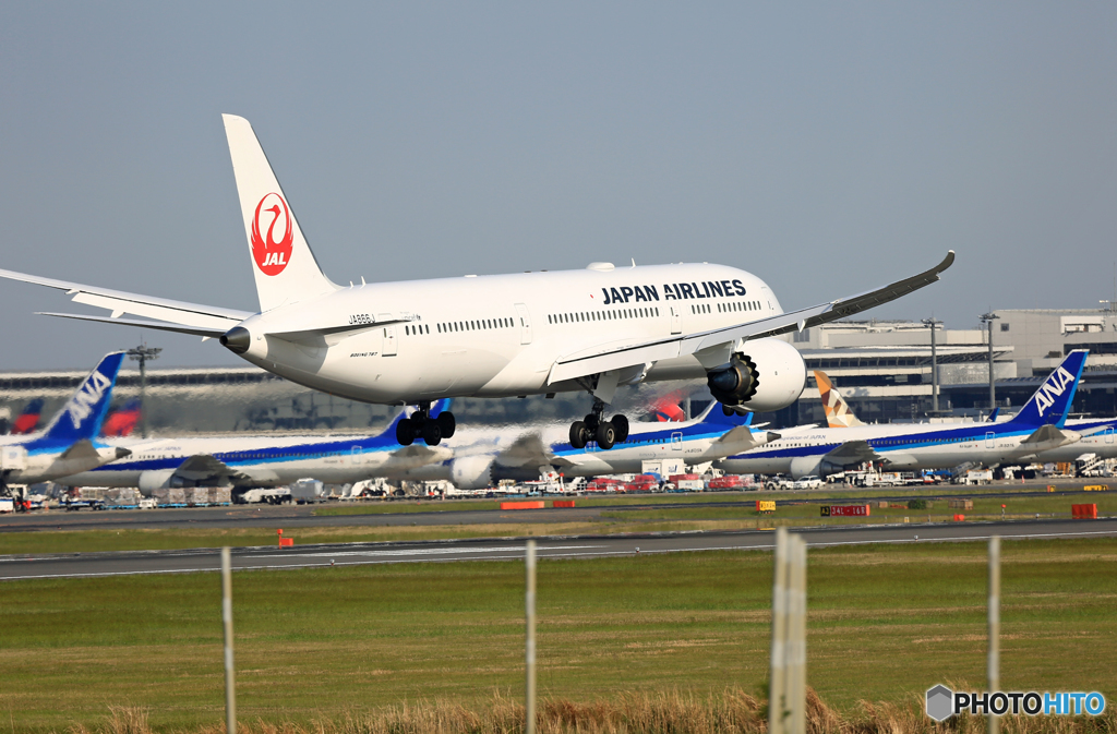 ☀ JAL 787-9 JA866J 到着