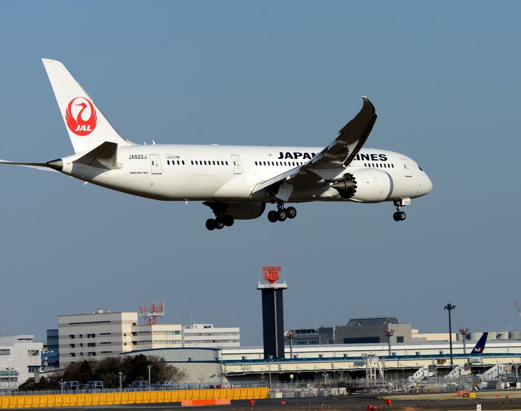 着陸 JAL 787-8 