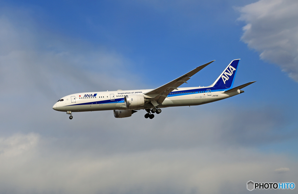 「良い天気」 ANA 787-9 JA876A