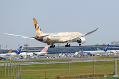 「そらー」 Etihad 787-9 A6-BLG 着陸