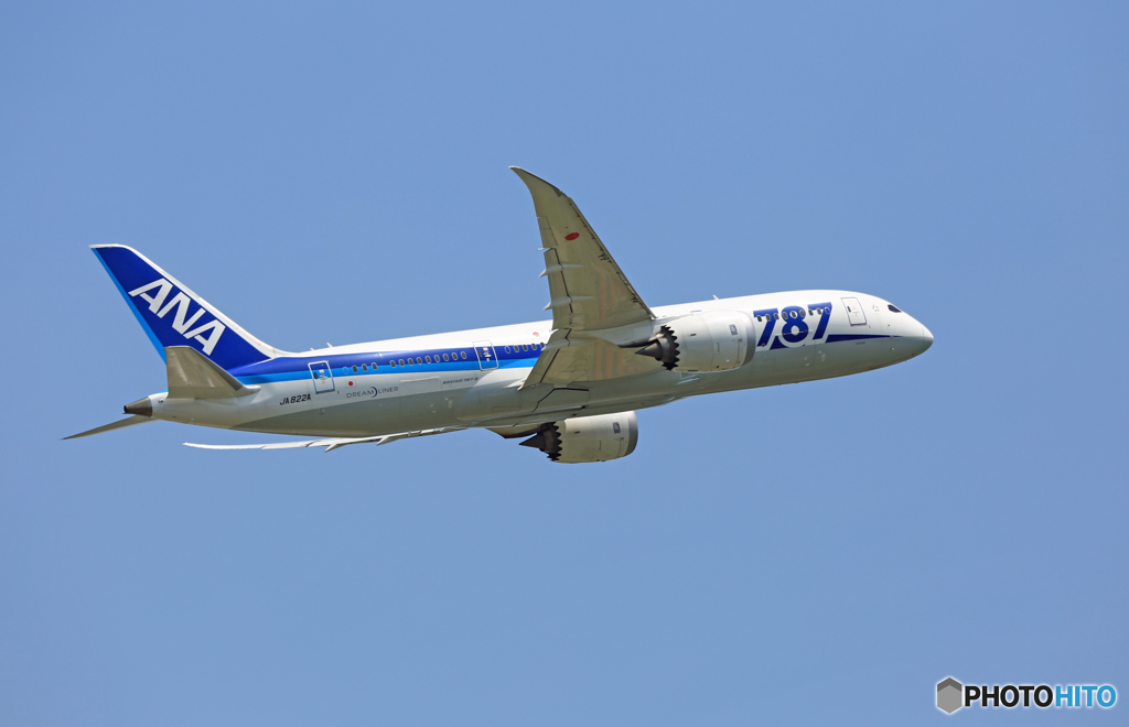 ANA 787-8 JA822A 出発 