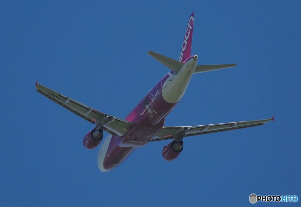 peach A320-214  離陸　