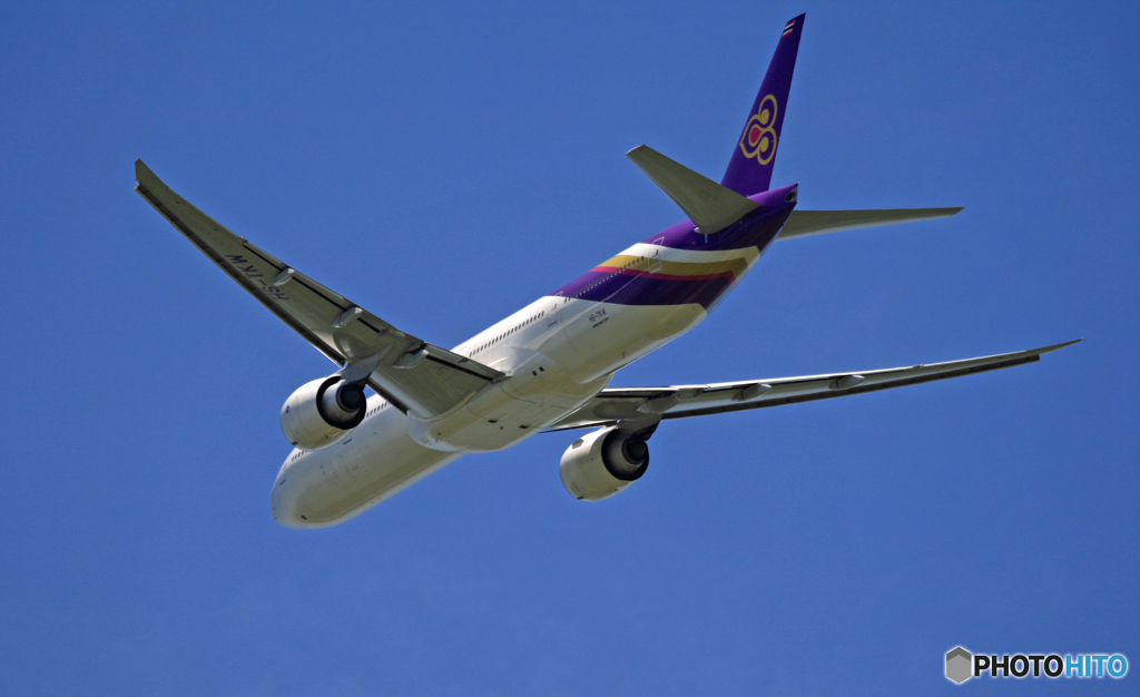 THAI 777-3D7 HS-TKW 離陸 