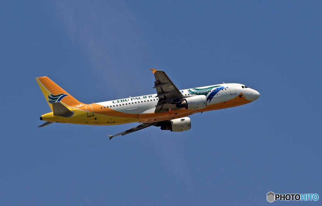 飛び立ち CEBU A320-214 RP-C3269