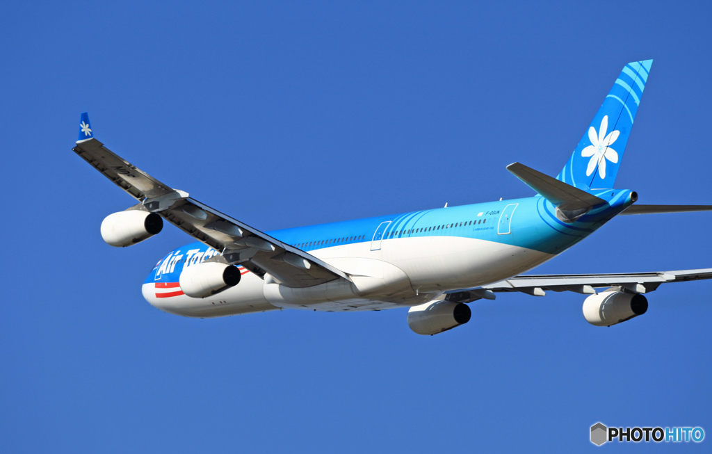 Air Tahiti Nui A340-313 F-OSUN 飛び立ち　