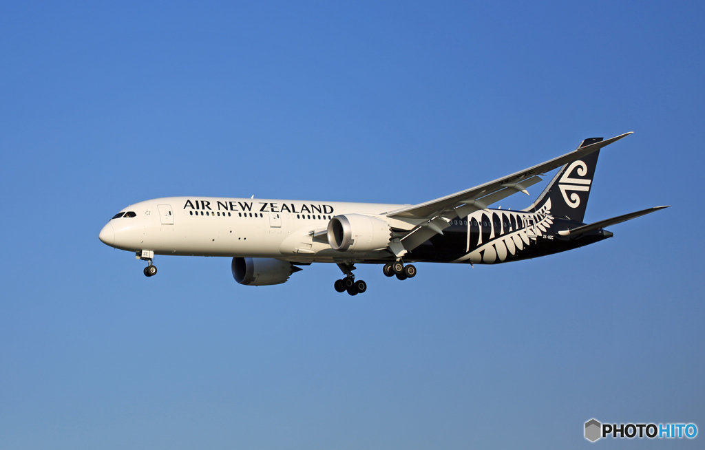 着陸 Air New Zealand B787-9 ZK-NZC