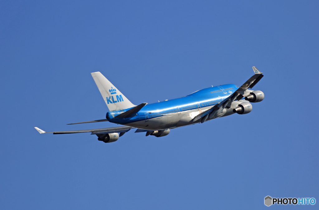 KLM 747-400 PH-BFW 離陸 