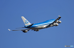 KLM 747-400 PH-BFW 離陸 