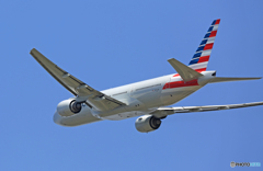 American 777-223 N789AN 離陸 