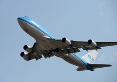KLM 747-400 離陸