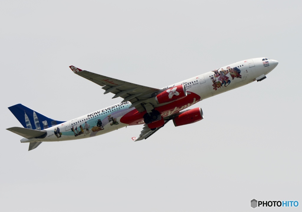 離陸　Air Asia A330-343