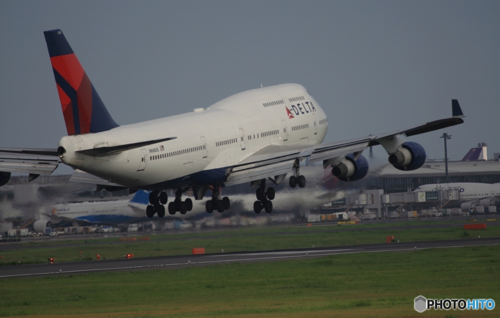 DELTA ７４７ジャンボ機　