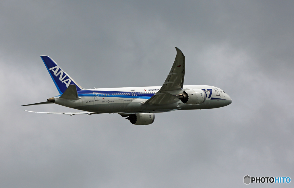 離陸 ANA 787-8 JA822A