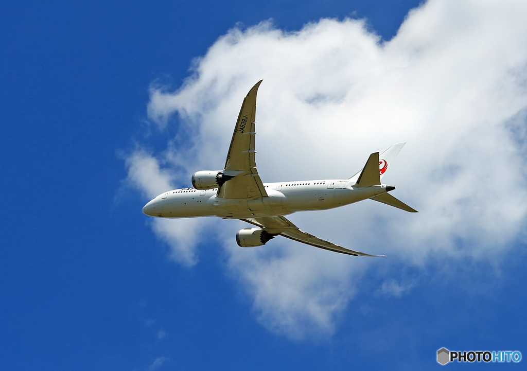 「青空」 JAL 787-8 JA839J 飛び立ち