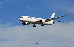 到着 JAL 787-9 JA861J  「青い空」