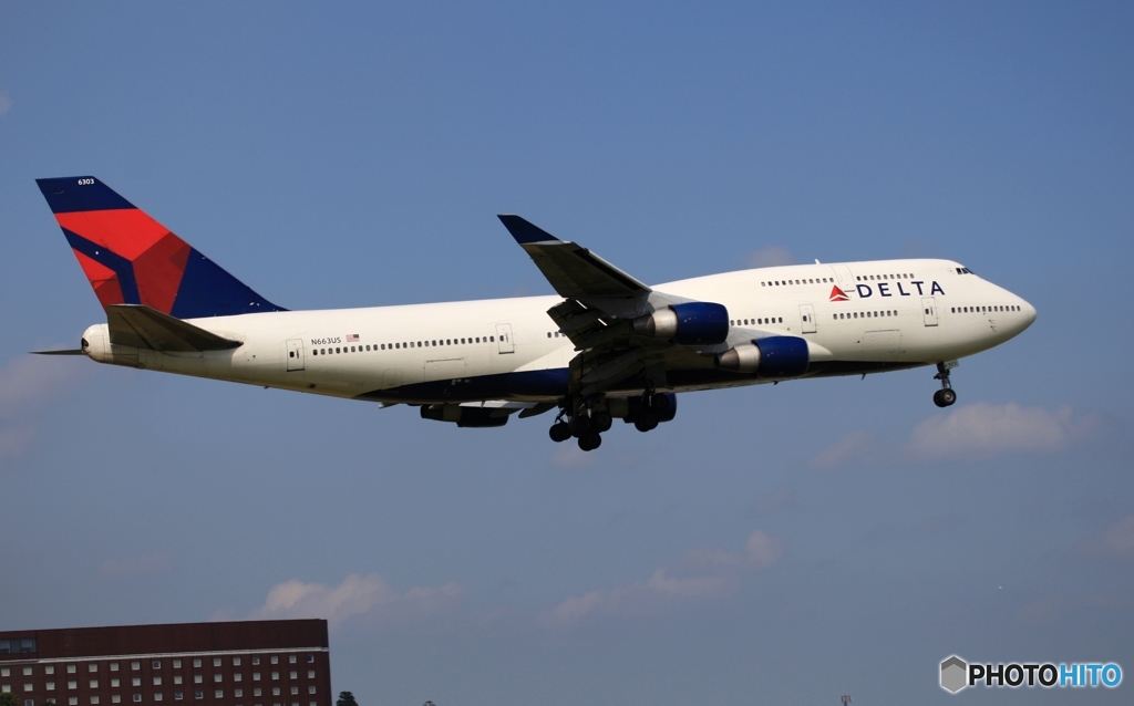 DELTA　７４７ジャンボ機　　