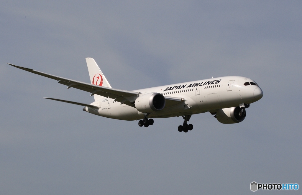JAL 787-8 着陸　