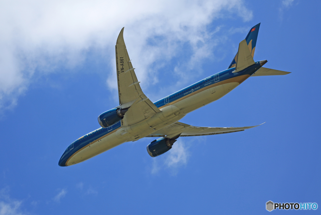 「☁」 Vietnam 787-9 VN-A861 出発
