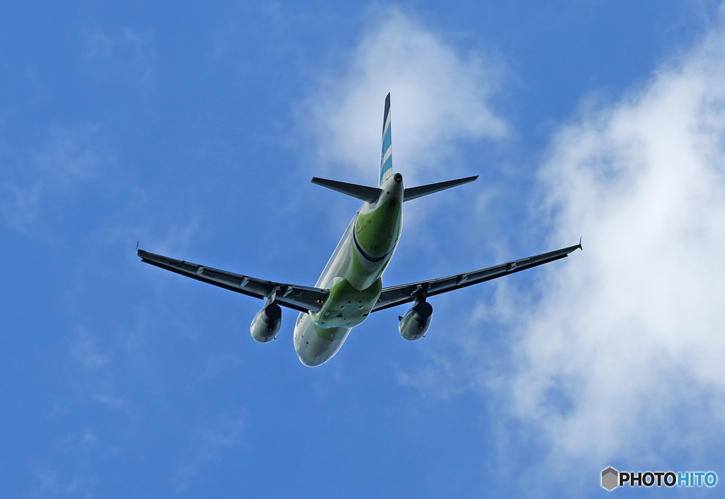「良い天気」 Air Busan A321-231 HL7753 離陸