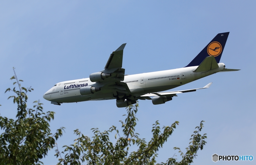 離陸 Lufthansa 747-400