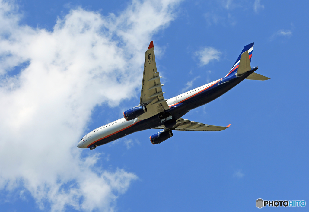 「青空」 AEROFLOT A330-343 VQ-BEK 飛び立ち