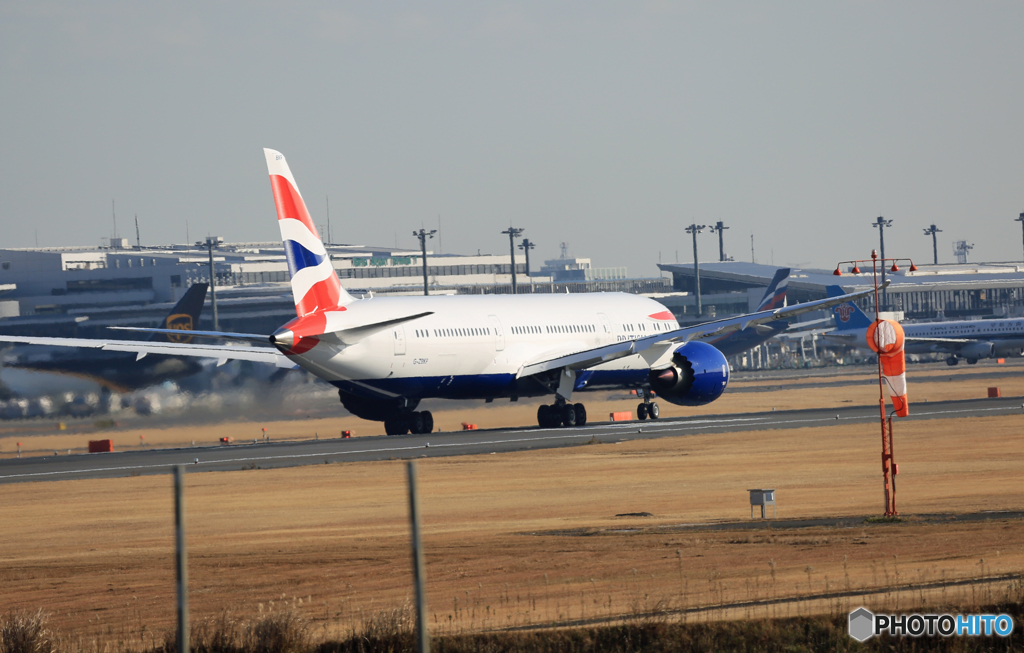 「空色」BRITISH 787-9 G-ZBKP 離陸
