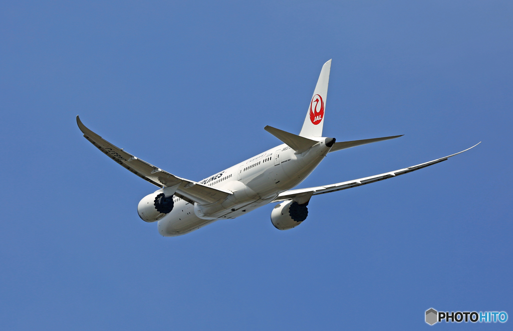 JAL 787-8 JA837J 飛び立ち　