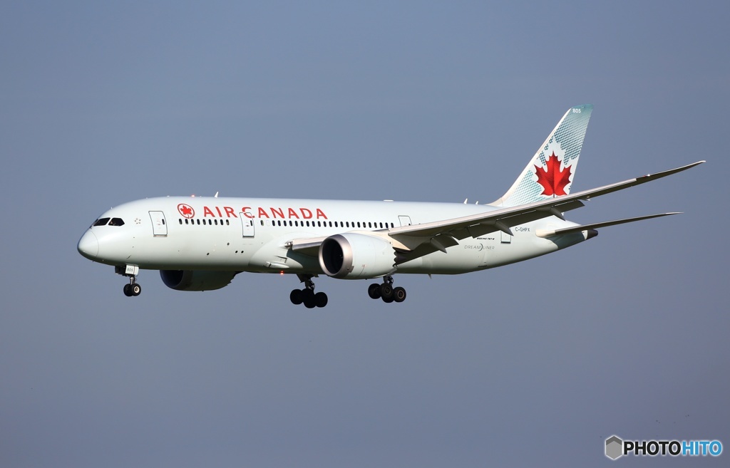 着陸　Air Canada 787-8