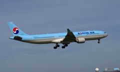 着陸　KOREAN A330-300