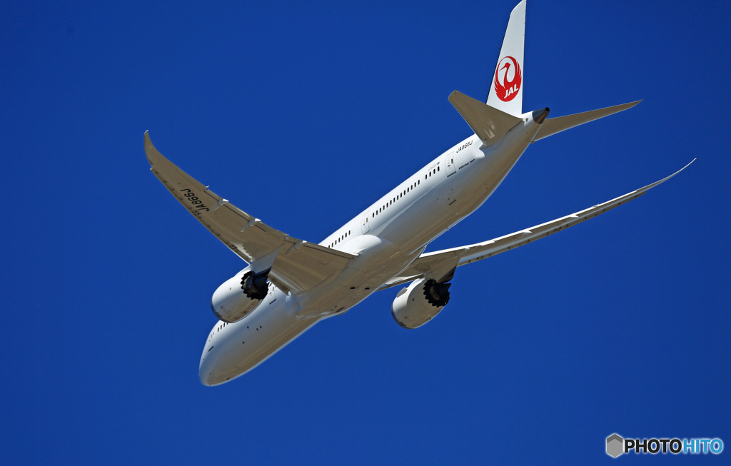 「良い天気」JAL 787-9 JA866J Takeoff 
