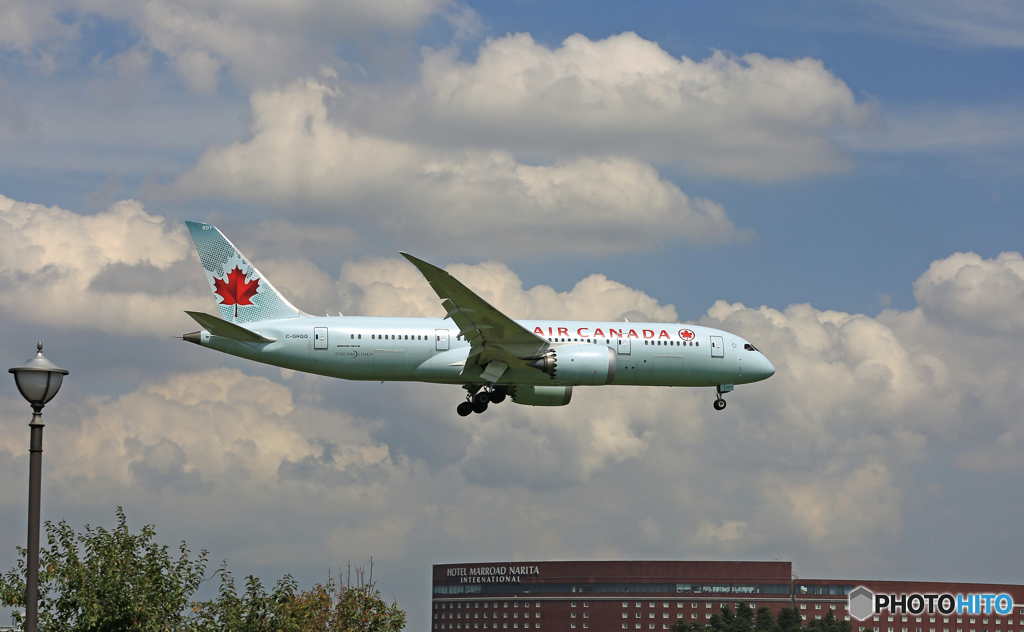 「雲」Air Canada 787-8 C-GHQQ