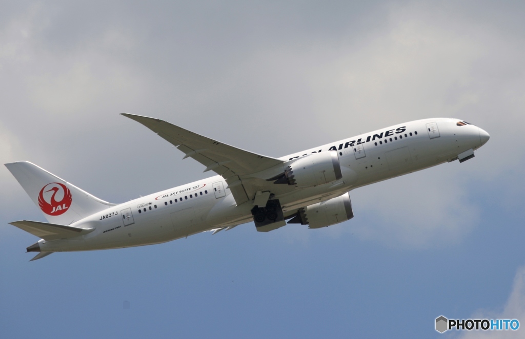 離陸　JAL 787-8