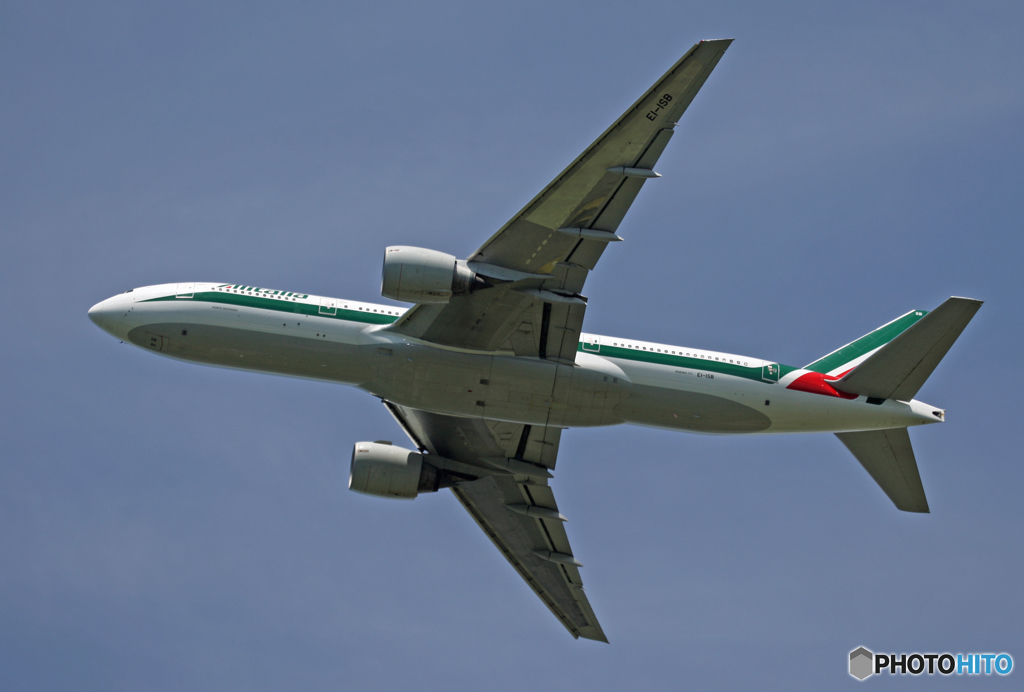 Alitalia 777-EI-DBM 離陸 