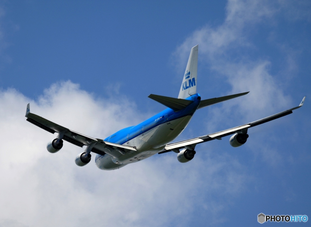 KLM 747-400 離陸　
