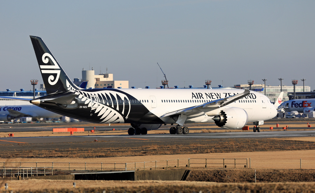 Air New Zealand B787-9 ZK-NZG出発 