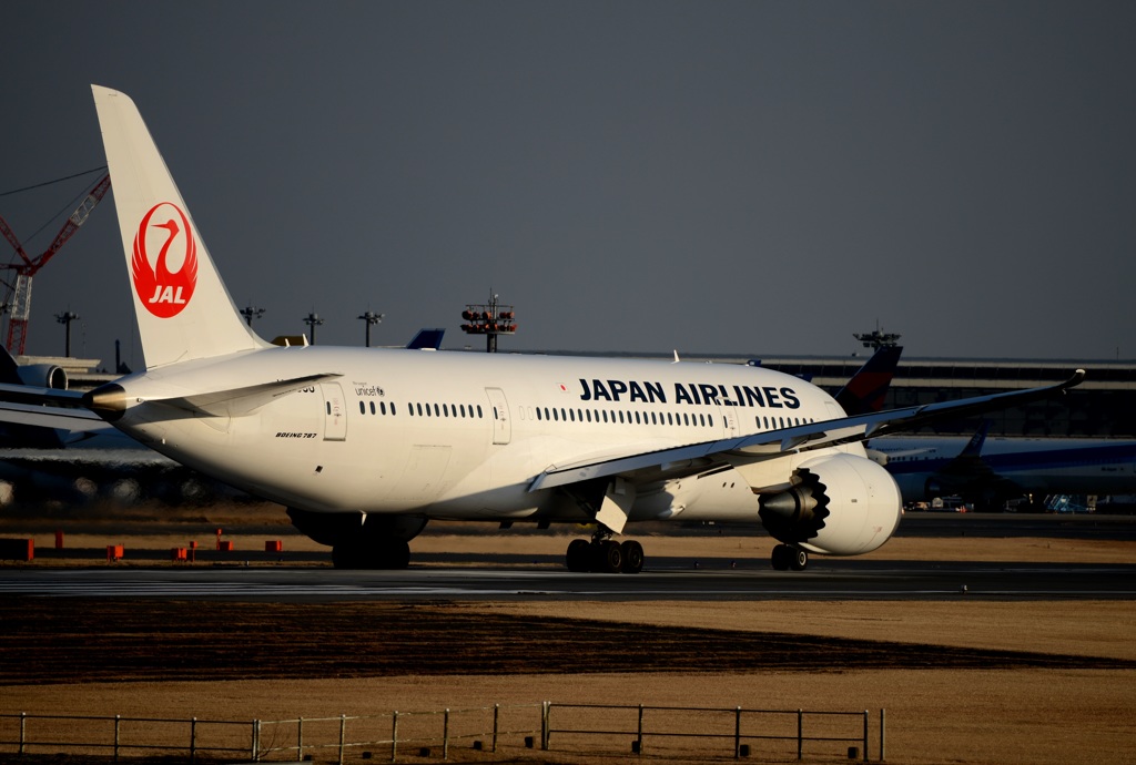 Japan Airlines 787-8 出発